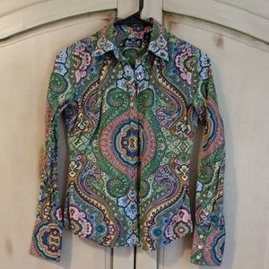 Gorgeous Womens R&G Robert Graham Blouse, Sz 2